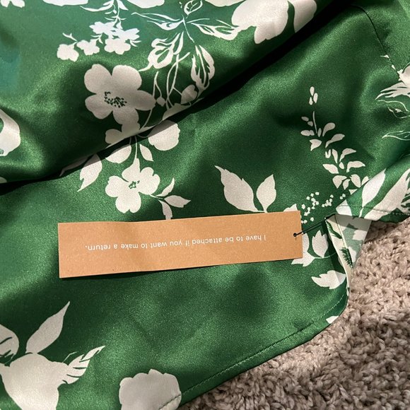 Reformation Green Floral Mini Dress - Picture 10 of 10